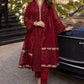 03-Piece Chiffon Suit With Embroidery | Ready To Wear