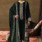 Bottle Green Velvet Kurta Set | Ready-to-Wear