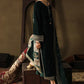 Bottle Green Velvet Kurta Set | Ready-to-Wear