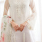03-Piece Embroidered Organza Suit | Ready To Wear
