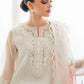 03-Piece Embroidered Organza Suit | Ready To Wear