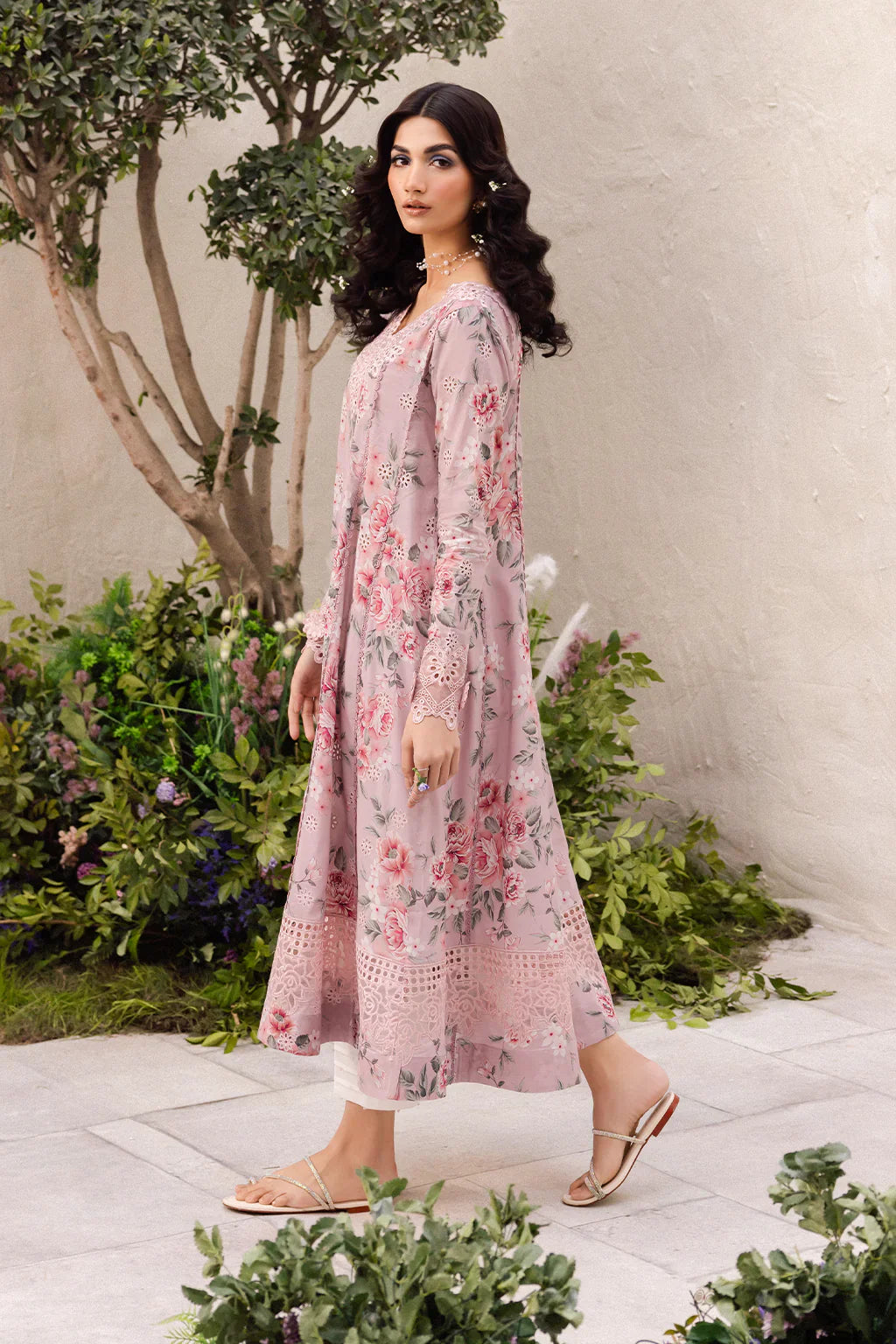 03-Piece Printed Lawn Suit With Embroidery | Ready To Wear