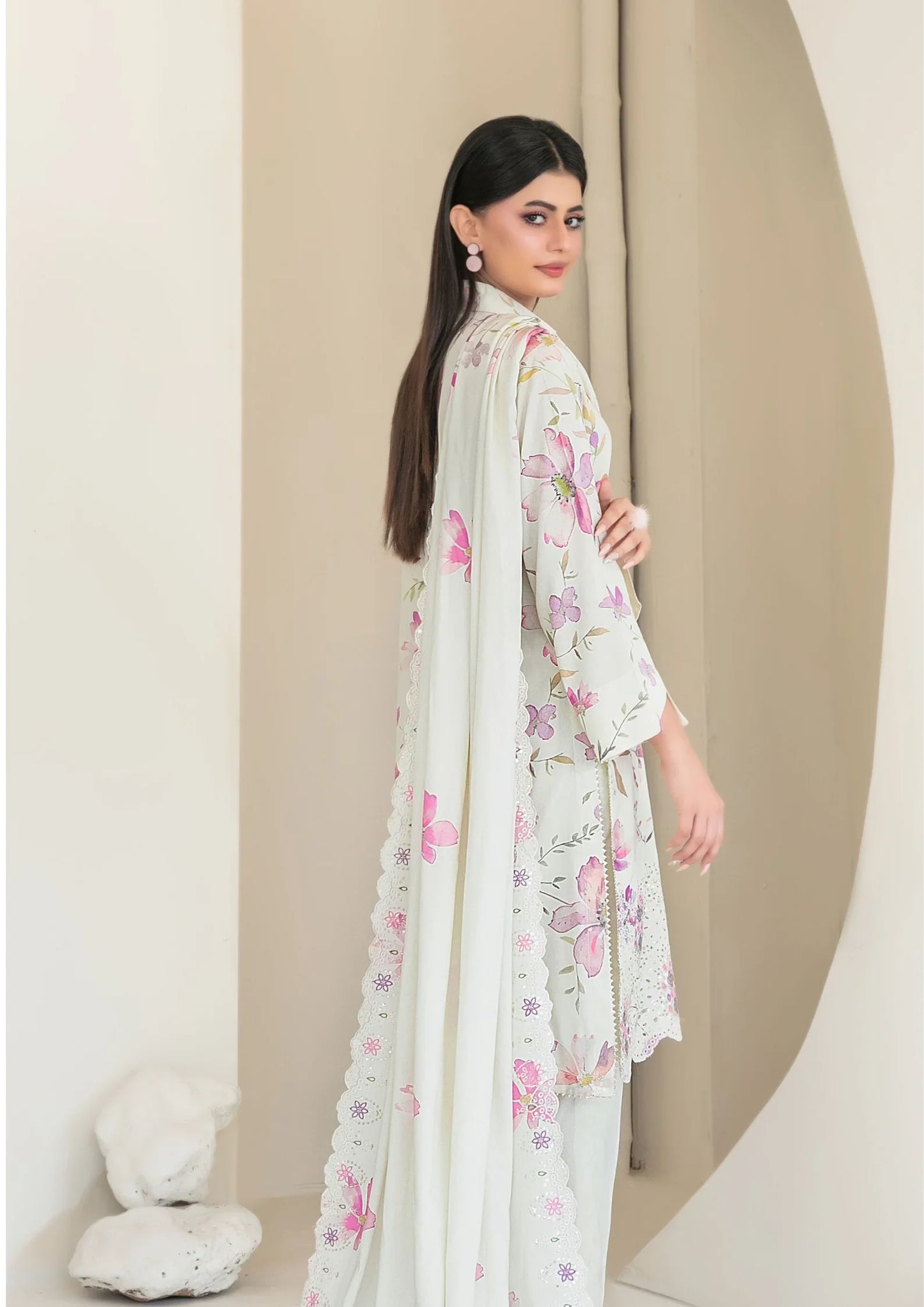 03-Piece Printed Lawn Suit | Ready To Wear