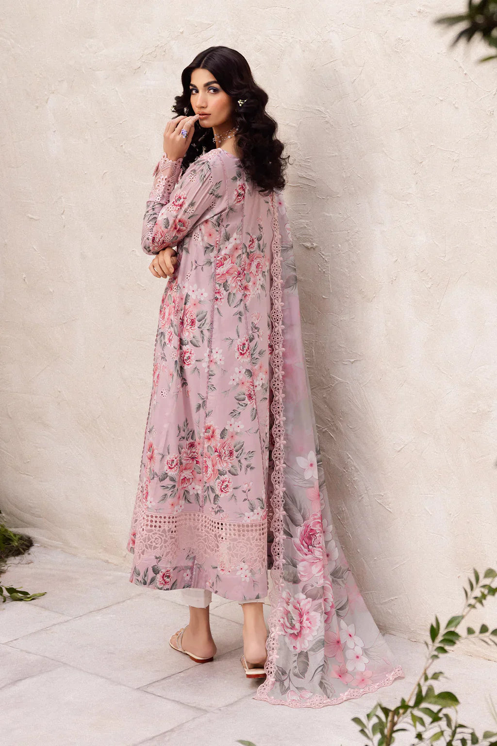03-Piece Printed Lawn Suit With Embroidery | Ready To Wear