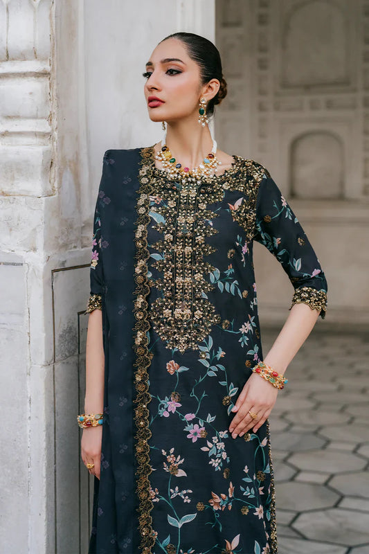 03-Piece Printed Lawn Suit With Embroidery | Ready To Wear