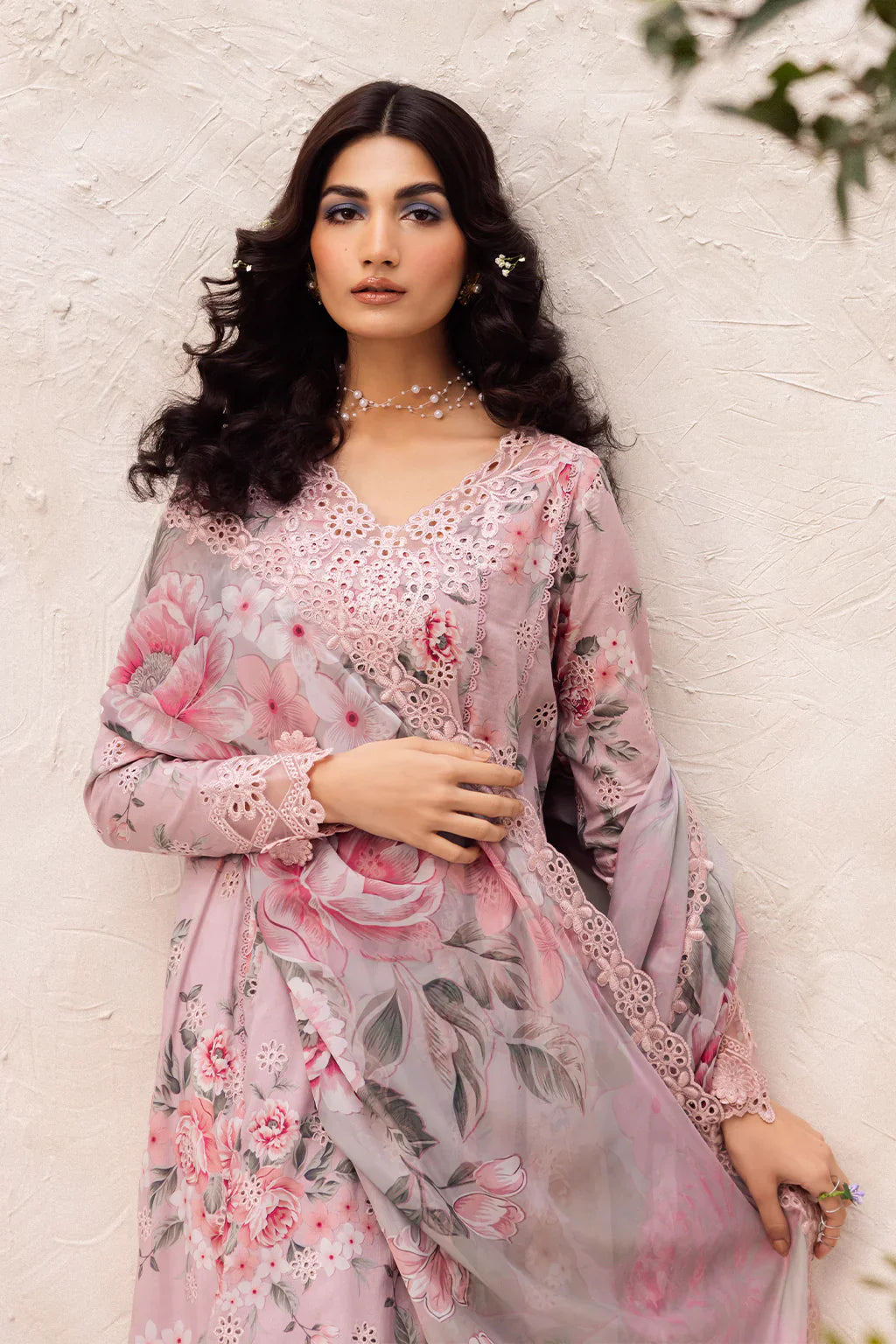 03-Piece Printed Lawn Suit With Embroidery | Ready To Wear