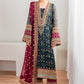 3-Piece High-Quality Soft Chiffon Stitched Suit
