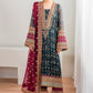 3-Piece High-Quality Soft Chiffon Stitched Suit