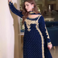 Luxury Embroidered Velvet 3-Piece Suit