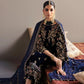 Elegant Embroidered Velvet 3-Piece Suit with Chiffon Dupatta