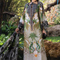Printed Lawn 3-Piece Suit Sequin Work Front, Neckline & Daman Border with Chiffon Dupatta & Cambric Trouser