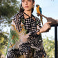 Printed Lawn 3-Piece Suit Sequin Work Front, Neckline & Daman Border with Chiffon Dupatta & Cambric Trouser