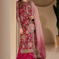 03-Piece Embroidered Chiffon Suit With Net DUpatta | Ready To Wear
