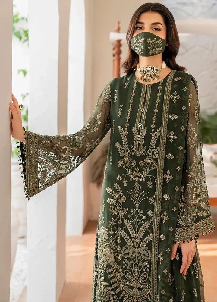 Luxury Chiffon Embroidered Ready-to-Wear 3-Piece Suit