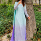 03-Piece Tie & Dye - Embroidered Chiffon Suit | Ready To Wear