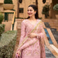 Blush Pink Sharara - 03-Piece Lawn Shirt With Silk Dupatta | Ready To Wear