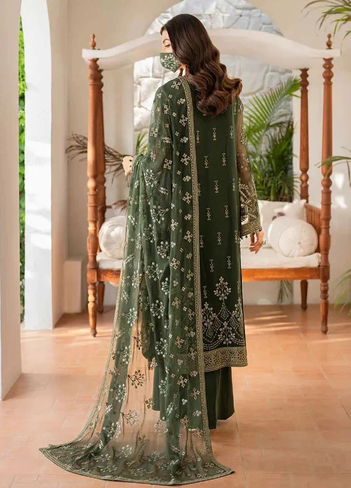 Luxury Chiffon Embroidered Ready-to-Wear 3-Piece Suit