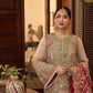 Pistachio & Crimson - 3 Piece Heavy Embroidered Suit | Ready To Wear