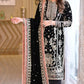 Luxury Velvet Embroidered Ready-to-Wear 3-Piece Suit