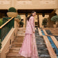 Blush Pink Sharara - 03-Piece Lawn Shirt With Silk Dupatta | Ready To Wear