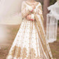 Off White Bridal Collection Net 3 Piece |  Read To Wear