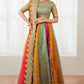 03-piece Embroidered Silk Lehanga With Organza Dupatta | Ready To Wear