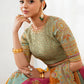 03-piece Embroidered Silk Lehanga With Organza Dupatta | Ready To Wear