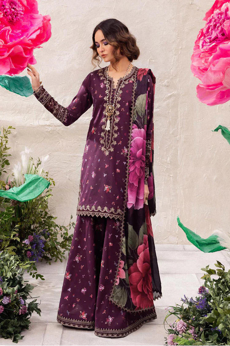 03-Piece Printed Lawn Suit With Embroidery | Ready To Wear