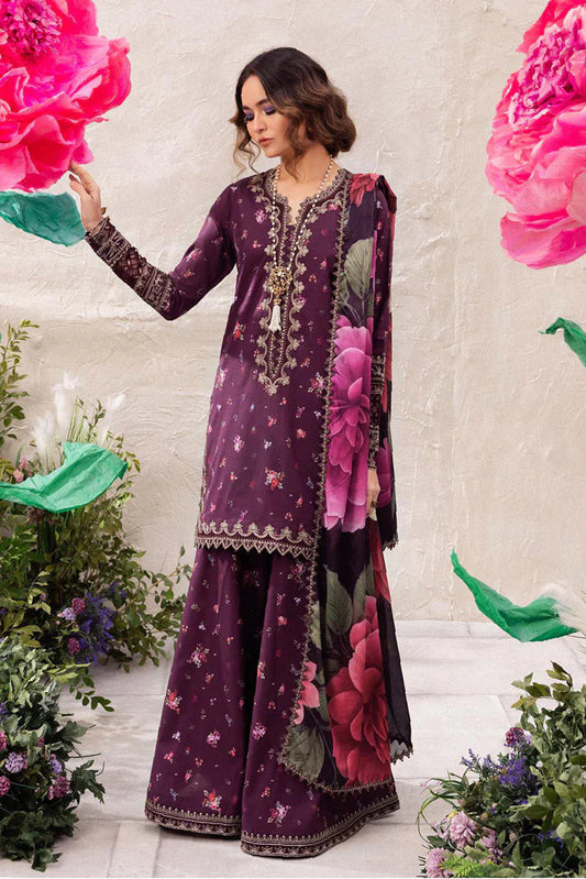03-Piece Printed Lawn Suit With Embroidery | Ready To Wear