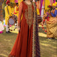 Semi Pure Chiffon Maxi Suit  with 4 Side Border Dupatta | Ready To Wear