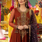 Semi Pure Chiffon Maxi Suit  with 4 Side Border Dupatta | Ready To Wear