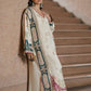 Ivory Oasis: 02-Piece Botanical Embroidered Silk Kaftan | Ready To Wear