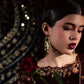 Ready-to-Wear Mehroon Luxury Velvet Embroidered 3-Piece Suit