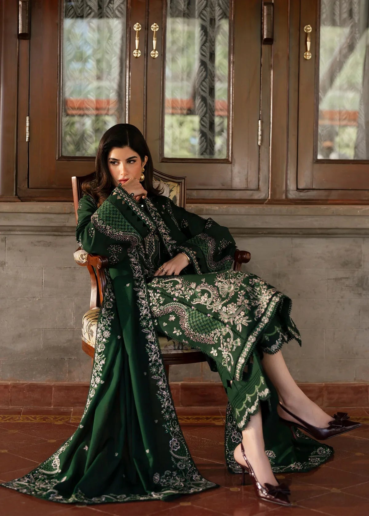 03-Piece Lawn Suit WIth Embroidery | Ready To Wear