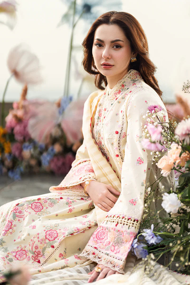 03-Piece Lawn Suit With Embroidery | Ready To Wear
