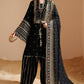 03-Piece Embroidered Velvet Formal Suit Ready To Wear