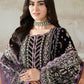 Heavy Embroidered Velvet 3-Piece Suit Ready-to-Wear