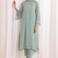 Pearl Embroidered Chiffon 3 Piece Suit with Heavy Embroidered Dupatta | Ready To Wear