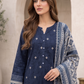 03 Piece Embroidered Chikankari  Lawn Suit - Ready  To Wear