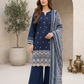 03 Piece Embroidered Chikankari  Lawn Suit - Ready  To Wear