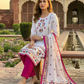 03 Piece Embroidered Chiffon Suit - Ready  To Wear
