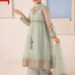 03 Piece Embroidered Chiffon Girls’ Suit with Embroidered Koti – Ready to Wear