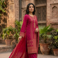 03 Piece Embroidered Jacquard Suit - Ready  to Wear