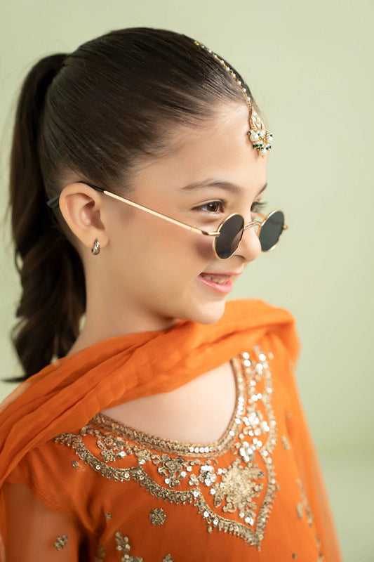 Luxury Embroidered Chiffon Girls’ Ready-to-Wear Suit