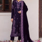 Deep Purple & Lilac: Velvet Embroidered Suit | Ready To Wear