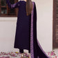 Deep Purple & Lilac: Velvet Embroidered Suit | Ready To Wear