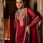 Maroon Sequence Chiffon Formal Suit | Ready To Wear