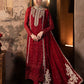 Maroon Sequence Chiffon Formal Suit | Ready To Wear