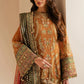 Rust Royalty: Embroidered Chiffon Suit With Net Dupatta | ready to wear