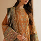 Rust Royalty: Embroidered Chiffon Suit With Net Dupatta | ready to wear
